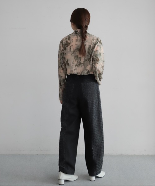NOMBRE IMPAIR(ノンブルアンペール)の「水彩シアーメッシュ ハイネックP/O(Tシャツ/カットソー・レディース・イエロー/ピンク・FREE)」の13枚目の写真