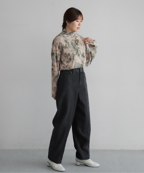 NOMBRE IMPAIR(ノンブルアンペール)の「水彩シアーメッシュ ハイネックP/O(Tシャツ/カットソー・レディース・イエロー/ピンク・FREE)」の12枚目の写真