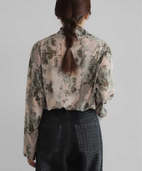 NOMBRE IMPAIR(ノンブルアンペール)の「水彩シアーメッシュ ハイネックP/O(Tシャツ/カットソー・レディース・イエロー/ピンク・FREE)」の19枚目の写真