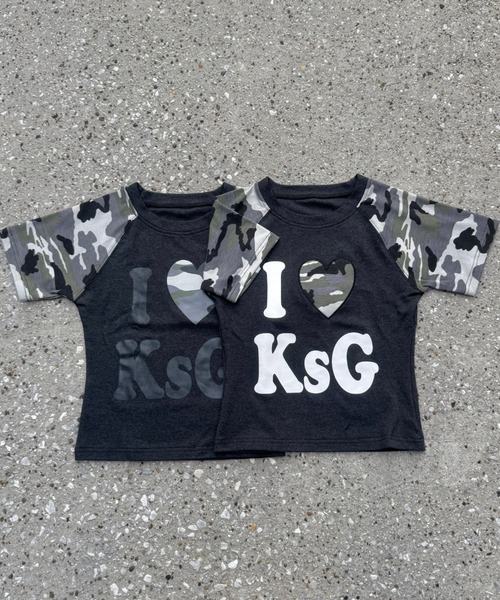 KsG(ケーエスジー)の「カモフラージュLOVEクロップドTシャツ(Tシャツ/カットソー・レディース・ホワイト/ブラック・SMALL/MEDIUM)」の22枚目の写真