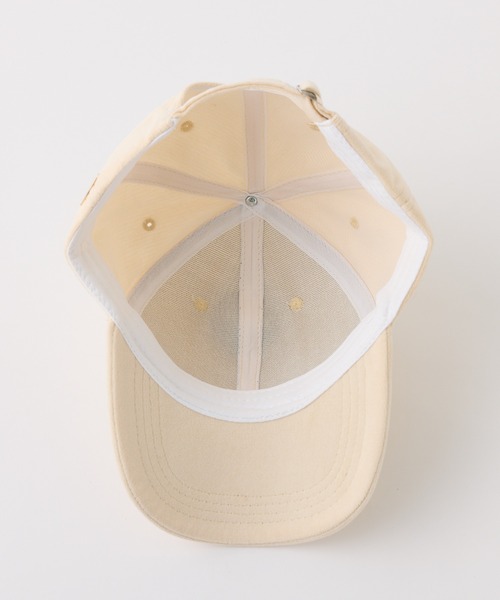 COLLAGE GALLARDAGALANTE（コラージュガリャルダガランテ）の「コットンフェイクスェードキャップ（キャップ・レディース・ブラック/オフホワイト・FREE）」の7枚目の写真