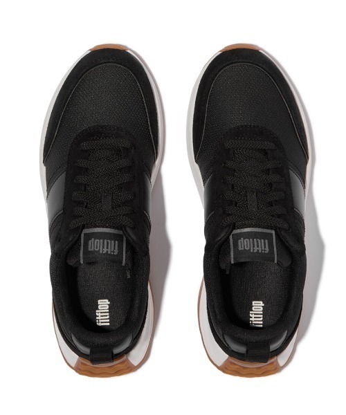 fitflop(フィットフロップ)の「F-MODE FLOW SUEDE-MIX FLATFORM SNEAKERS / F-MODE FLOW スエードミックス フラットフォーム スニーカー(スニーカー・レディース・ライトグレー/ベージュ/ブラック・23cm/24cm/25cm/24.5cm/22.5cm/23.5cm)」の9枚目の写真