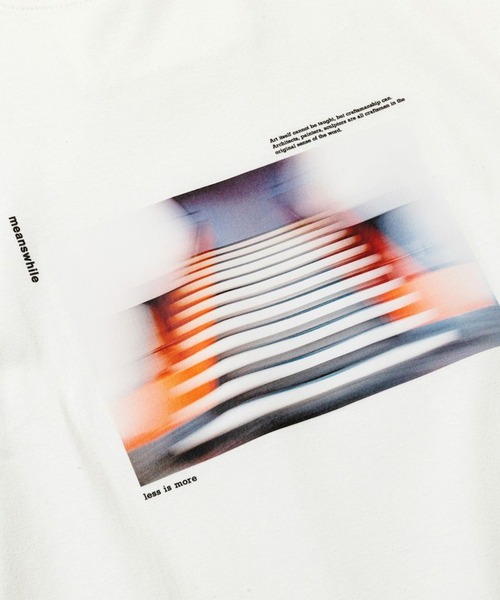 meanswhile(ミーンズワイル)の「Layer Tee×Ola Kolehmainen(Tシャツ/カットソー・メンズ・オフホワイト・1(S))」の4枚目の写真