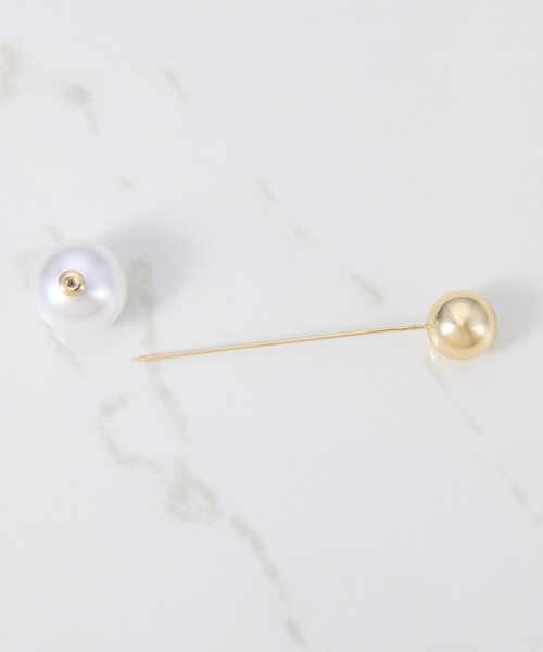 COLLAGE GALLARDAGALANTE（コラージュガリャルダガランテ）の「パールボールブローチ（ブローチ/コサージュ・レディース・ゴールド・FREE）」の5枚目の写真