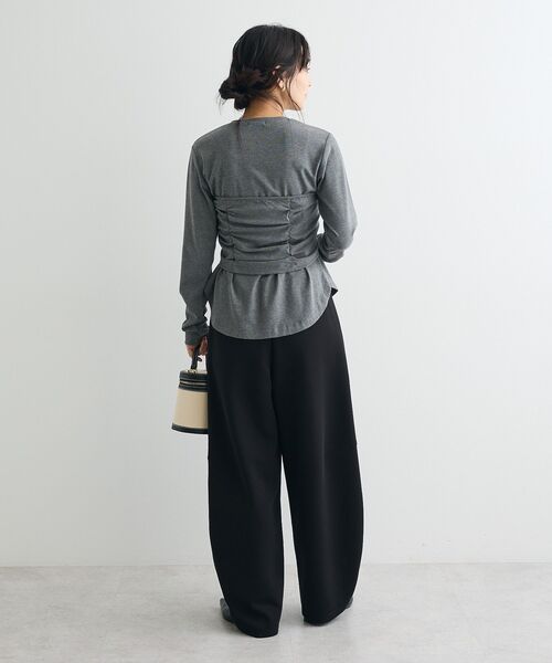 CRAFT STANDARD BOUTIQUE(クラフトスタンダードブティック)の「2点セット/カーディガン&ビスチェ(カーディガン/ボレロ・レディース・杢グレー/モカ・FREE)」の19枚目の写真