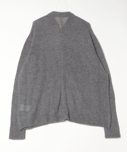 SHINYAKOZUKA(シンヤコヅカ)の「【SHINYAKOZUKA】 NOTHING SPECIAL KNITTED SHIRT(カーディガン/ボレロ・メンズ・チャコールグレー/ダークネイビー・LARGE)」の3枚目の写真
