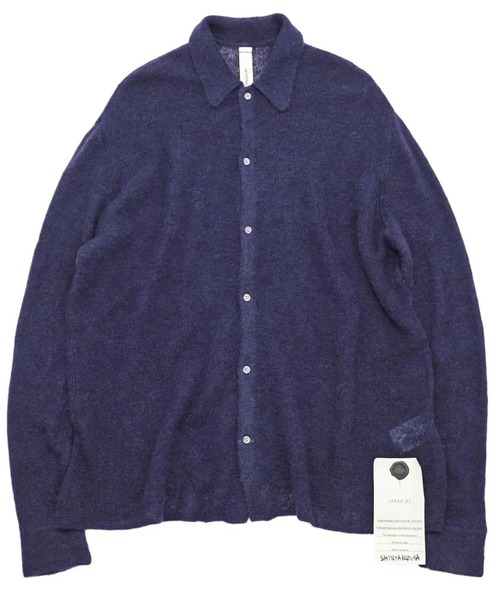 SHINYAKOZUKA(シンヤコヅカ)の「【SHINYAKOZUKA】 NOTHING SPECIAL KNITTED SHIRT(カーディガン/ボレロ・メンズ・チャコールグレー/ダークネイビー・LARGE)」の2枚目の写真