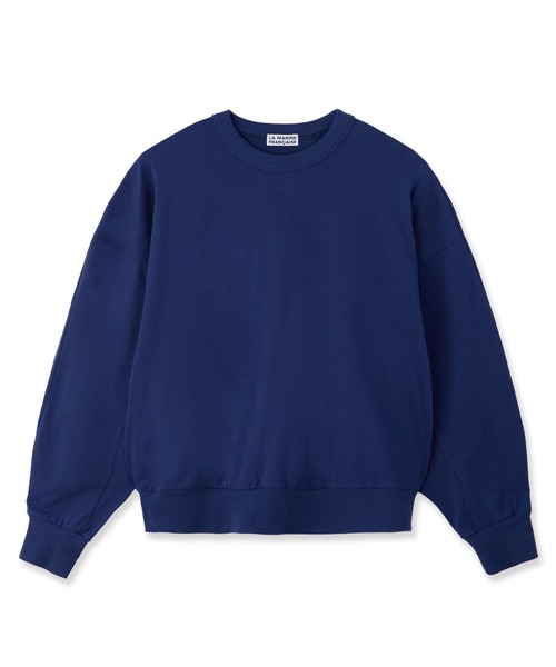 LA MARINE FRANCAISE(マリン フランセーズ)の「強撚プレーティング天竺プルオーバー(Tシャツ/カットソー・レディース・オフホワイト/ブラウン/ブルー・FREE)」の3枚目の写真