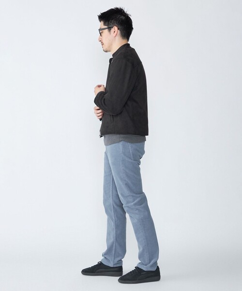 SHIPS(シップス)の「SHIPS: ポリエステル フェイク スエード シングル ライダース(ライダースジャケット・メンズ・ネイビー/ブラック/グレー/ベージュ・MEDIUM/SMALL/X-LARGE/LARGE)」の22枚目の写真