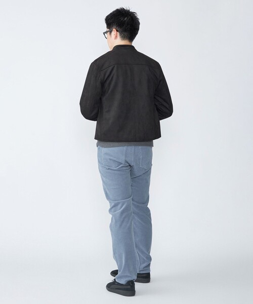 SHIPS(シップス)の「SHIPS: ポリエステル フェイク スエード シングル ライダース(ライダースジャケット・メンズ・ネイビー/ブラック/グレー/ベージュ・MEDIUM/SMALL/X-LARGE/LARGE)」の21枚目の写真