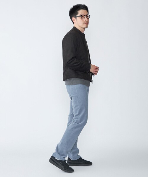 SHIPS(シップス)の「SHIPS: ポリエステル フェイク スエード シングル ライダース(ライダースジャケット・メンズ・ネイビー/ブラック/グレー/ベージュ・MEDIUM/SMALL/X-LARGE/LARGE)」の20枚目の写真