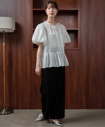 I_am（アイアム）の「balloon sleeve luster blouse / バルーンスリーブラスターブラウス（シャツ/ブラウス）」