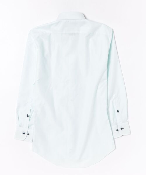 TOKYO SHIRTS(トウキョウシャツ)の「【超形態安定】 形態安定ノンアイロン ボタンダウン 長袖ビジネスワイシャツ(ビジネスシャツ・メンズ・グリーン・首回り39cm-裄丈80cm/首回り43cm-裄丈86cm/首回り43cm-裄丈82cm/首回り42cm-裄丈86cm/首回り42cm-裄丈82cm/首回り41cm-裄丈86cm/首回り41cm-裄丈82cm/首回り39cm-裄丈84cm/首回り37cm-裄丈80cm/首回り37cm-裄丈84cm)」の5枚目の写真