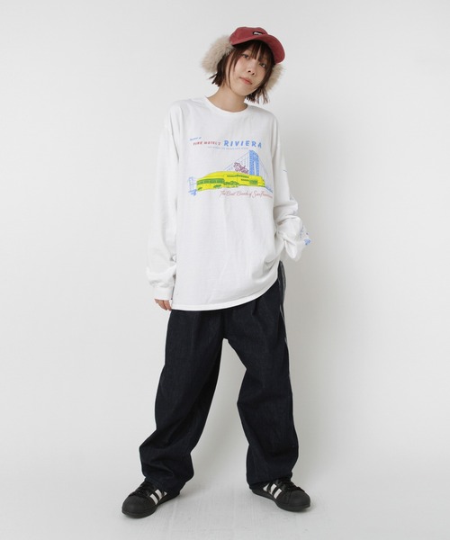 RNA（アールエヌエー）の「R4359 デニムトラックパンツ（デニムパンツ・レディース・ワンウォッシュ・MEDIUM）」の8枚目の写真