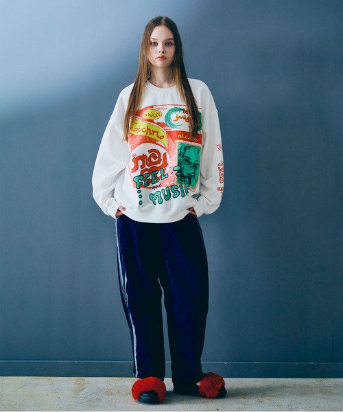 RNA（アールエヌエー）の「R4359 デニムトラックパンツ（デニムパンツ・レディース・ワンウォッシュ・MEDIUM）」の21枚目の写真