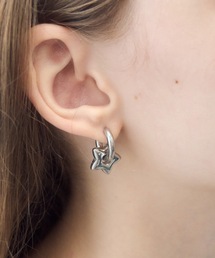 Birthday room | スターフープピアス/star hoop earrings(ピアス（両耳用）)