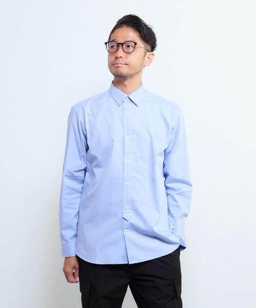 MEN'S MELROSE(メンズメルローズ)の「《WEB限定》SIDOGRAS スタンダードレギュラーカラーシャツ(シャツ/ブラウス・メンズ・ブルー/ホワイト/インディゴブルー/ブルー系その他/ストライプ・2/3/4/5)」の7枚目の写真