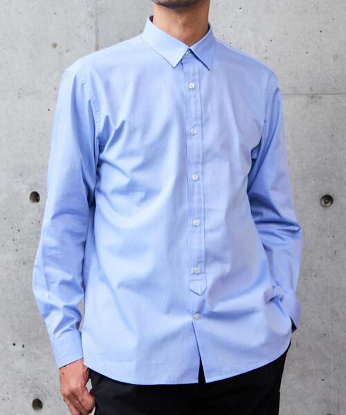MEN'S MELROSE(メンズメルローズ)の「《WEB限定》SIDOGRAS スタンダードレギュラーカラーシャツ(シャツ/ブラウス・メンズ・ブルー/ホワイト/インディゴブルー/ブルー系その他/ストライプ・2/3/4/5)」の8枚目の写真
