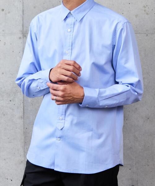 MEN'S MELROSE(メンズメルローズ)の「《WEB限定》SIDOGRAS スタンダードレギュラーカラーシャツ(シャツ/ブラウス・メンズ・ブルー/ホワイト/インディゴブルー/ブルー系その他/ストライプ・2/3/4/5)」の10枚目の写真