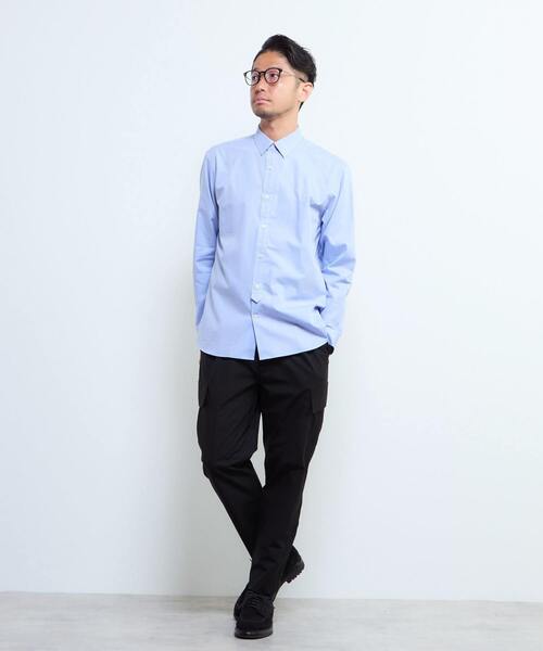 MEN'S MELROSE(メンズメルローズ)の「《WEB限定》SIDOGRAS スタンダードレギュラーカラーシャツ(シャツ/ブラウス・メンズ・ブルー/ホワイト/インディゴブルー/ブルー系その他/ストライプ・2/3/4/5)」の11枚目の写真