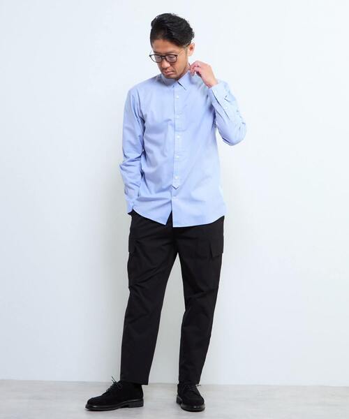 MEN'S MELROSE(メンズメルローズ)の「《WEB限定》SIDOGRAS スタンダードレギュラーカラーシャツ(シャツ/ブラウス・メンズ・ブルー/ホワイト/インディゴブルー/ブルー系その他/ストライプ・2/3/4/5)」の12枚目の写真