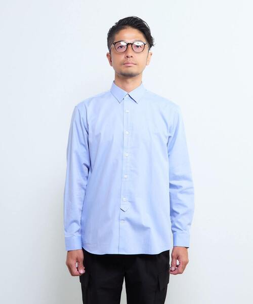 MEN'S MELROSE(メンズメルローズ)の「《WEB限定》SIDOGRAS スタンダードレギュラーカラーシャツ(シャツ/ブラウス・メンズ・ブルー/ホワイト/インディゴブルー/ブルー系その他/ストライプ・2/3/4/5)」の16枚目の写真