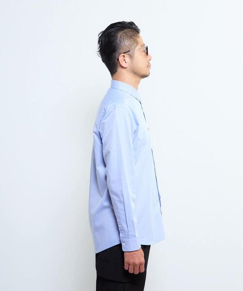 MEN'S MELROSE(メンズメルローズ)の「《WEB限定》SIDOGRAS スタンダードレギュラーカラーシャツ(シャツ/ブラウス・メンズ・ブルー/ホワイト/インディゴブルー/ブルー系その他/ストライプ・2/3/4/5)」の19枚目の写真