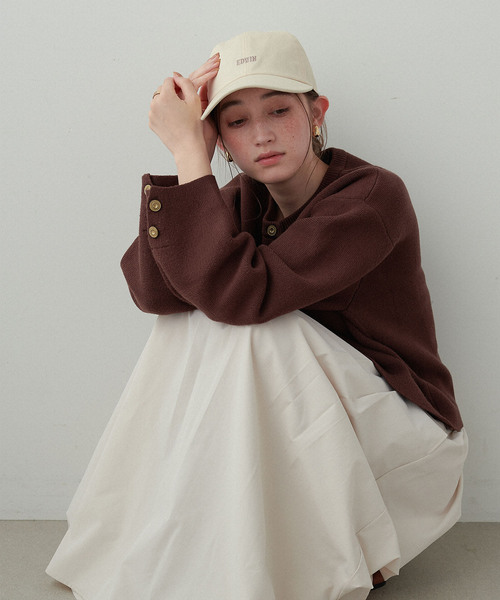 HAT MIKKE(ハットミッケ)の「【EDWIN/エドウィン】配色ロゴ刺しゅうキャップ(キャップ・レディース・グリーン/ピンク/ブラウン/ブラック/ネイビー/オレンジ/ベージュ/キナリ・フリー)」の20枚目の写真