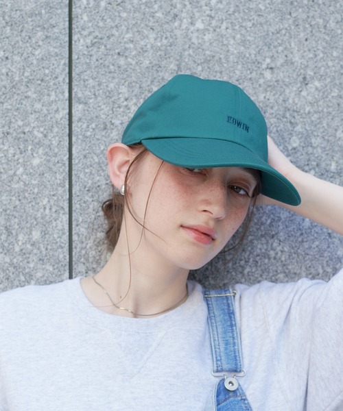 セール】【EDWIN/エドウィン】配色ロゴ刺しゅうキャップ（キャップ