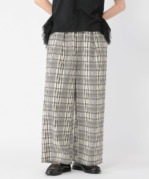 daily CLIP】モールチェックイージーパンツ（その他パンツ）｜studio