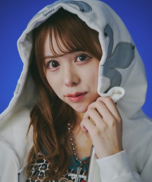 セール】【GALFY】百合の紋紋パーカー / 【ガルフィー】ロゴダブル