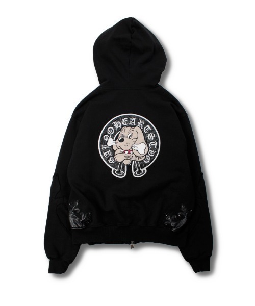 セール】【GALFY】百合の紋紋パーカー / 【ガルフィー】ロゴダブル