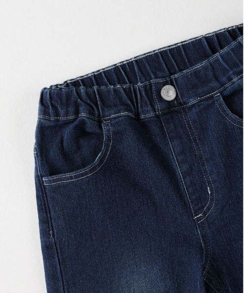 MPS（エムピーエス）の「【累計販売本数2,000万本突破の人気シリーズ】【MPS】タイトストレートパンツ（ストレッチ素材/ウエストゴム）（デニムパンツ・キッズ・ダークインディゴブルー/ブラック・130/140/150/160）」の6枚目の写真