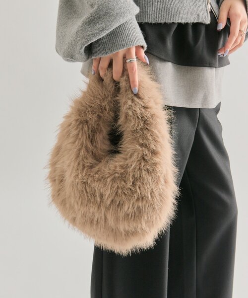 mystic（ミスティック）の「ファーＢＡＧ（トートバッグ・レディース・ベージュ・ONE SIZE）」の9枚目の写真