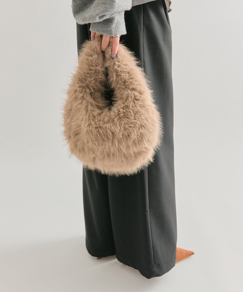 mystic（ミスティック）の「ファーＢＡＧ（トートバッグ・レディース・ベージュ・ONE SIZE）」の2枚目の写真