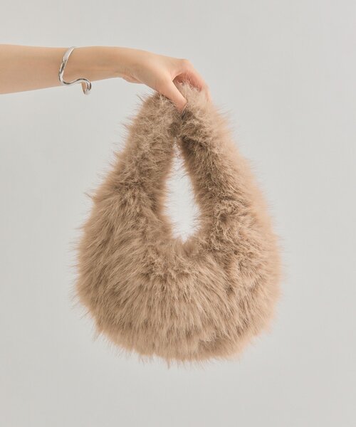 mystic（ミスティック）の「ファーＢＡＧ（トートバッグ・レディース・ベージュ・ONE SIZE）」の5枚目の写真