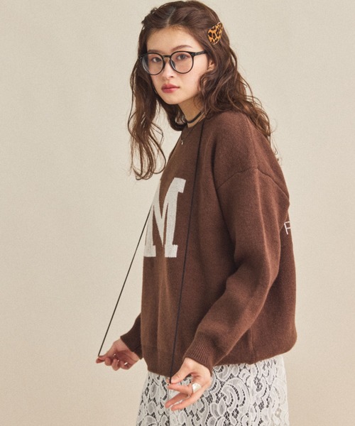 MIRROR STOKE（ミラーストーク）の「【ZOZO限定】M LOGO KNIT/エムロゴニット（ニット/セーター・レディース・ブラウン/グレー/ブラック・MEDIUM）」の20枚目の写真