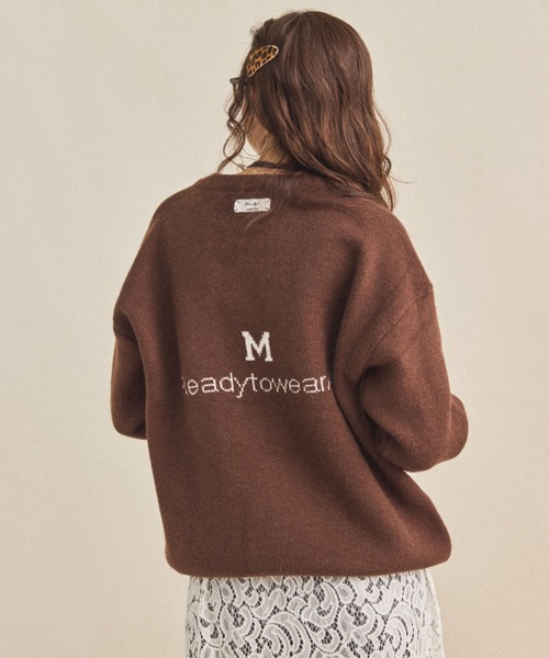 MIRROR STOKE（ミラーストーク）の「【ZOZO限定】M LOGO KNIT/エムロゴニット（ニット/セーター・レディース・ブラウン/グレー/ブラック・MEDIUM）」の21枚目の写真