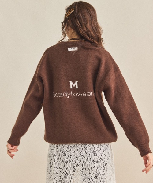 MIRROR STOKE（ミラーストーク）の「【ZOZO限定】M LOGO KNIT/エムロゴニット（ニット/セーター・レディース・ブラウン/グレー/ブラック・MEDIUM）」の22枚目の写真