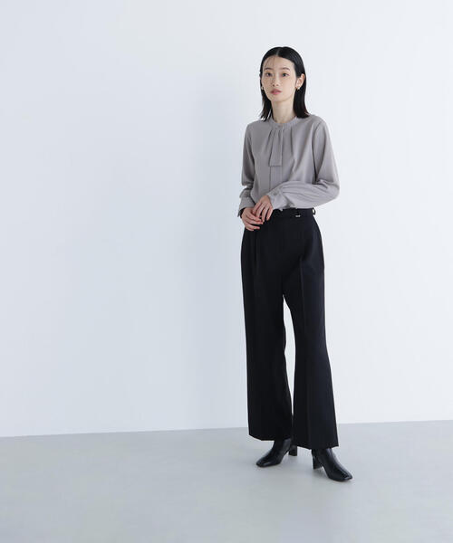 NATURAL BEAUTY BASIC（ナチュラルビューティーベーシック）の「◇タックナロータイブラウス（シャツ/ブラウス・レディース・ブラウン/ライトグリーン/ブルー・SMALL/MEDIUM）」の15枚目の写真