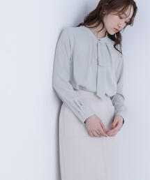 NATURAL BEAUTY BASIC | ◇タックナロータイブラウス(シャツ/ブラウス)