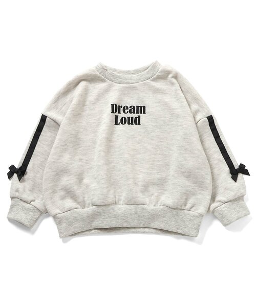 BREEZE（ブリーズ）の「【WEB限定/ジュニア対応】リボンライントレーナー(セットアップ可)（スウェット・キッズ・ブラック/アイボリー/ラベンダー・90/100/110/120/130/140）」の2枚目の写真