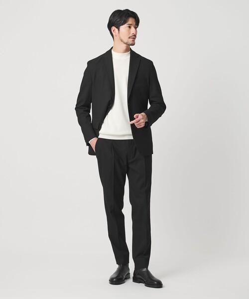 ユナイテッドアローズスーツ38ジャケットパンツセットアップ WEB限定 WARDROBE SMART】DELEGANT サキソニー セットアップ