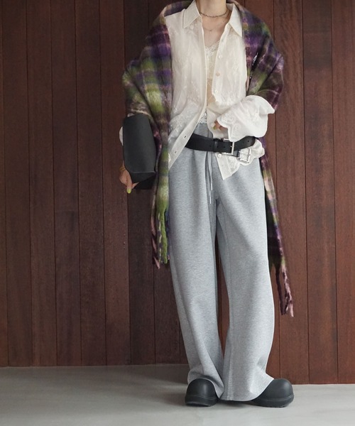 chuclla(チュクラ)の「スタンダードスウェットパンツ chw25a090(スウェットパンツ・レディース・グレー/ネイビー・S/M)」の3枚目の写真