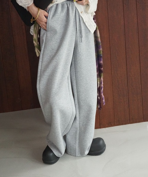 chuclla(チュクラ)の「スタンダードスウェットパンツ chw25a090(スウェットパンツ・レディース・グレー/ネイビー・S/M)」の4枚目の写真