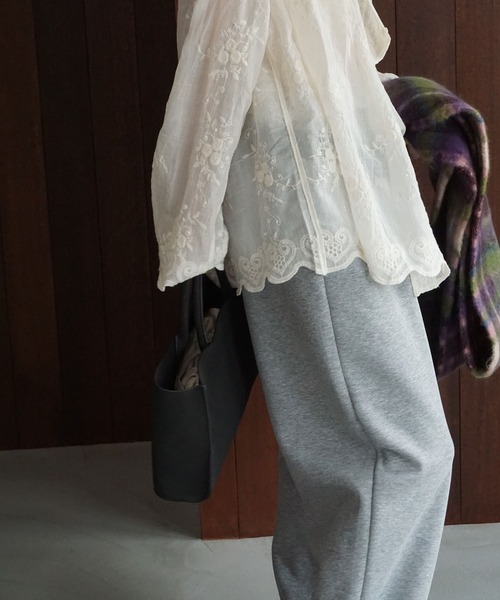 chuclla(チュクラ)の「スタンダードスウェットパンツ chw25a090(スウェットパンツ・レディース・グレー/ネイビー・S/M)」の5枚目の写真