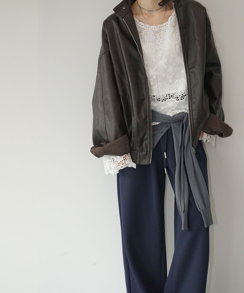 chuclla(チュクラ)の「スタンダードスウェットパンツ chw25a090(スウェットパンツ・レディース・グレー/ネイビー・S/M)」の21枚目の写真