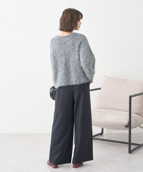 earth music&ecology（アースミュージックアンドエコロジー）の「【2025AW/主役級カーディガン】クルーネックシャギーカーディガン（カーディガン/ボレロ・レディース・グレー/ライトベージュ/ピンク・FREE）」の20枚目の写真