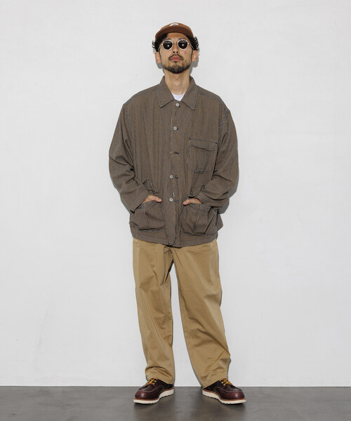 HINSON（ヒンソン）の「HINSON/ヒンソン デニム ハンティング カバーオール/ヒッコリー（ブルゾン・メンズ・サックスブルー/その他13/ネイビー・MEDIUM/LARGE）」の18枚目の写真