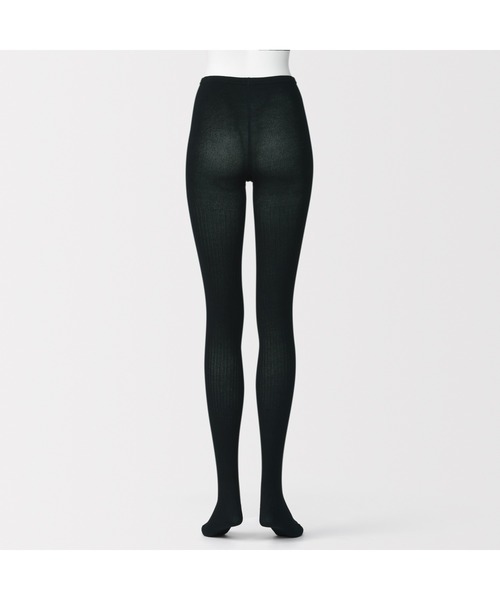 無印良品（ムジルシリョウヒン）の「婦人　足なり直角　かかとに合う　リブ編みタイツ（タイツ/ストッキング・レディース・チャコールグレー/ブラック/ブラウン系/ブラウン系1・S/M/L/XL）」の12枚目の写真